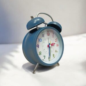 Bell Alarm Violet and White Clock (TC-240)