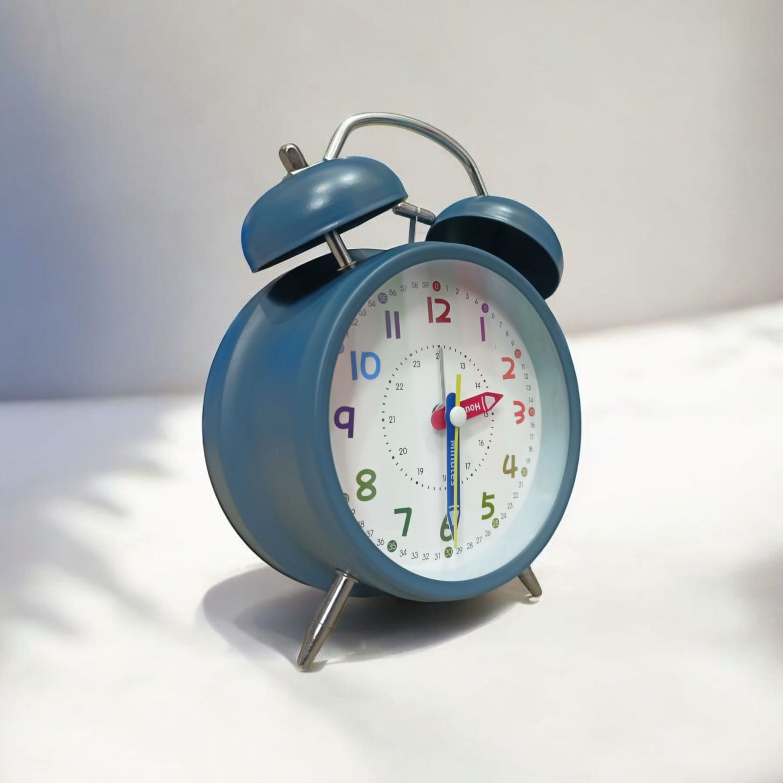 Bell Alarm Violet and White Clock (TC-240)