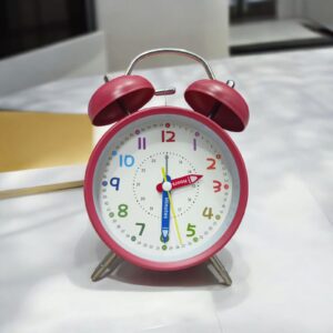 Bell Alarm Red and White Clock (TC-237)