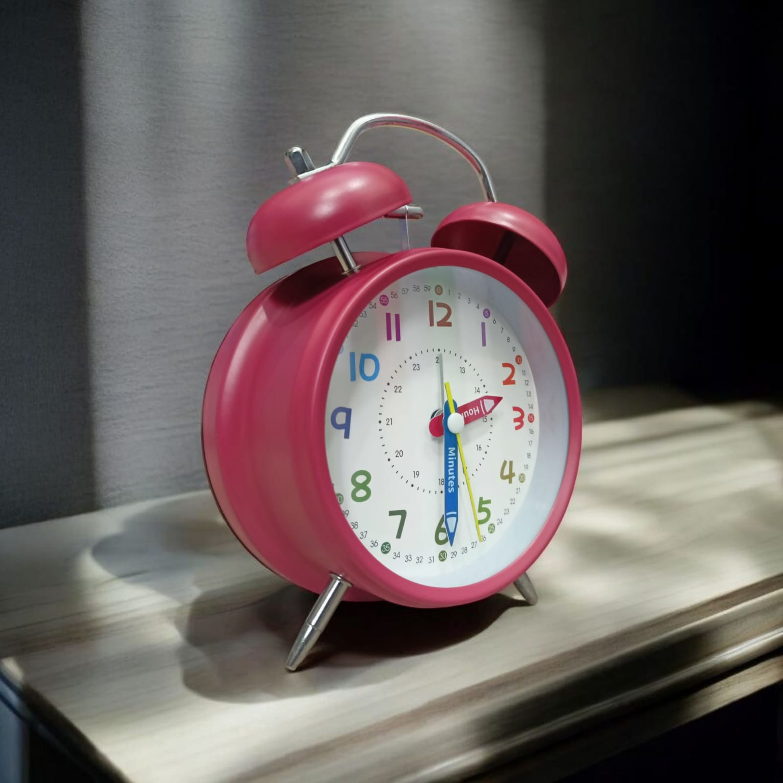 Bell Alarm Red and White Clock (TC-237) - Image 2