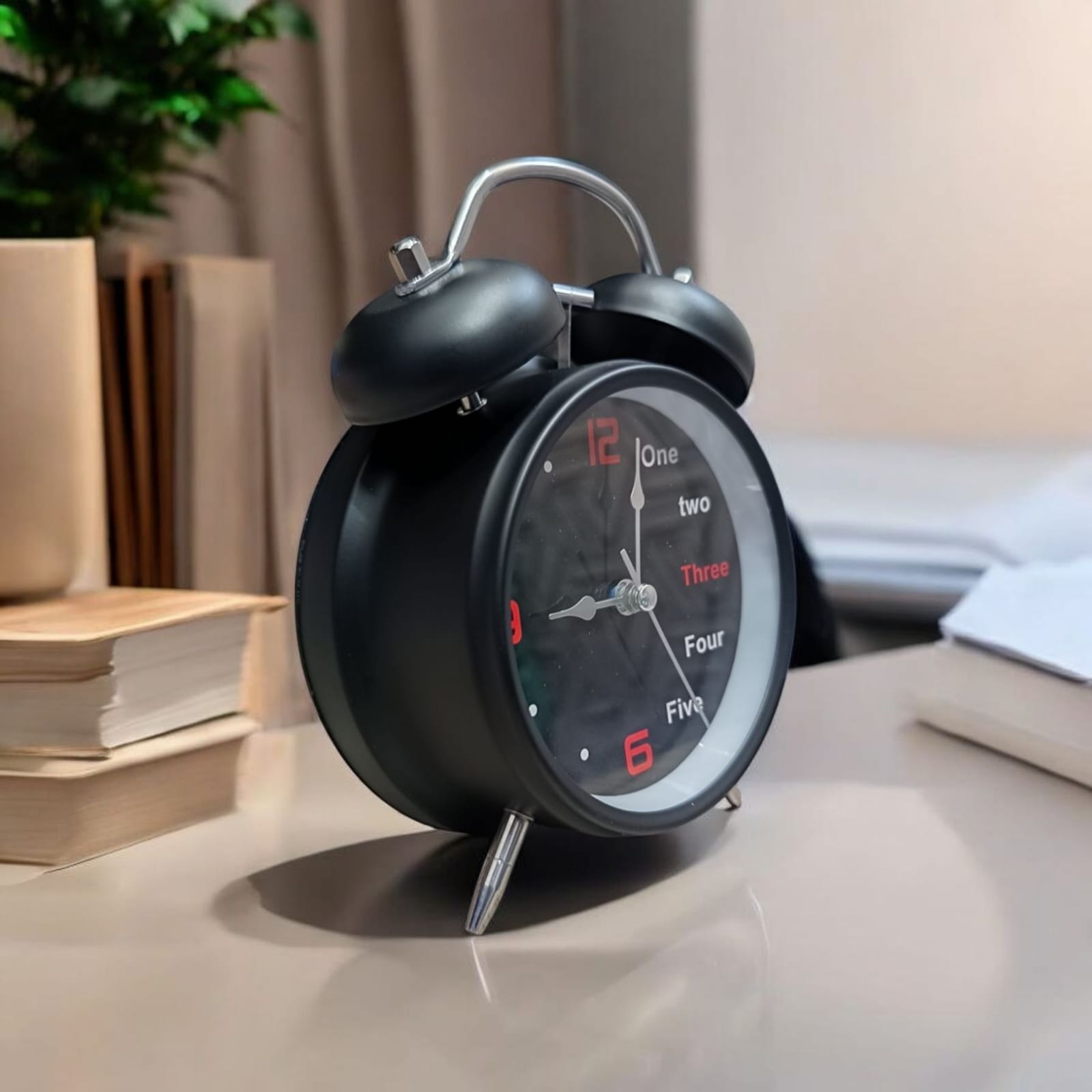 Bell Alarm Mate Black Clock (TC-206) - Image 2