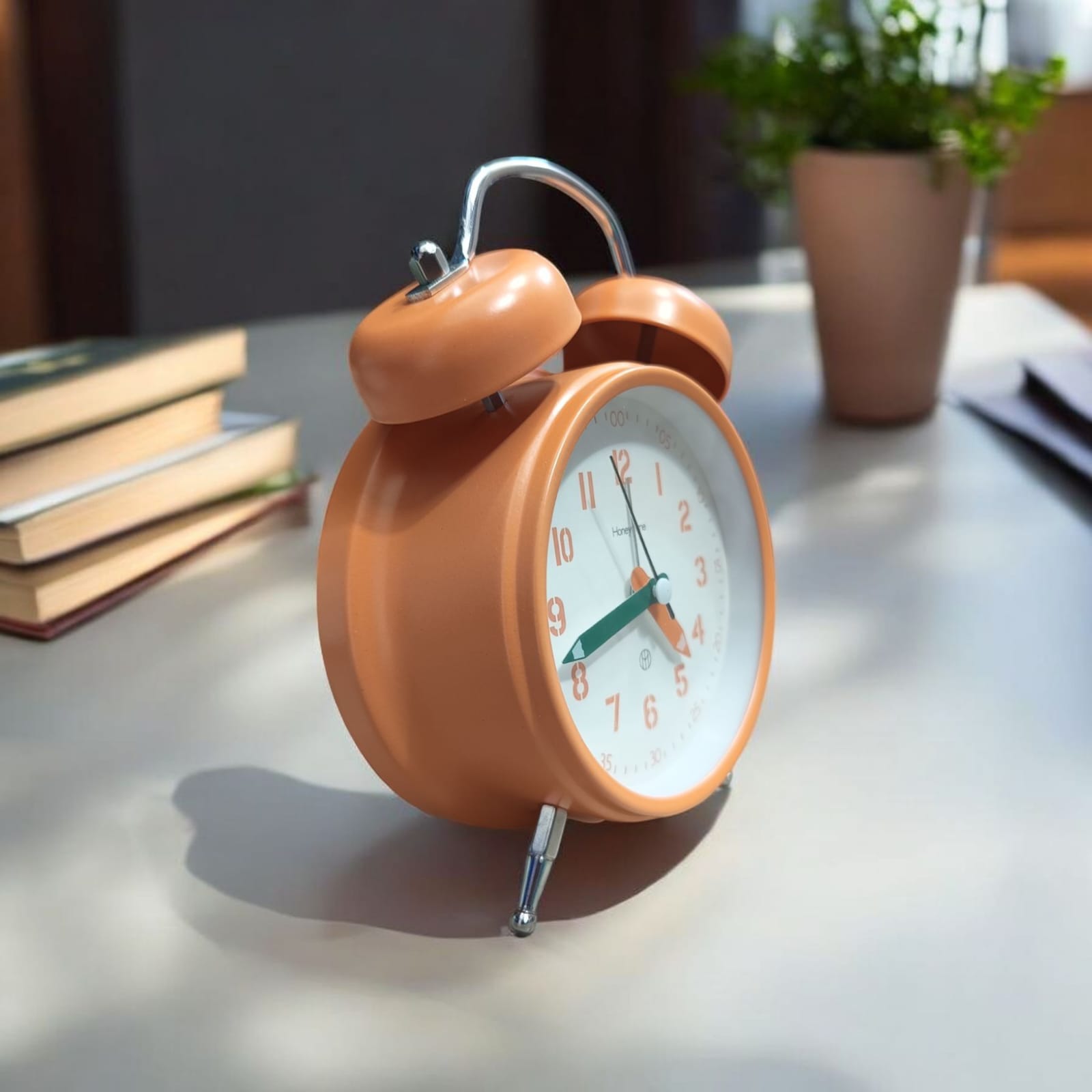 Super Premium Honey time Orange and White Clock (TC-228) - Image 2