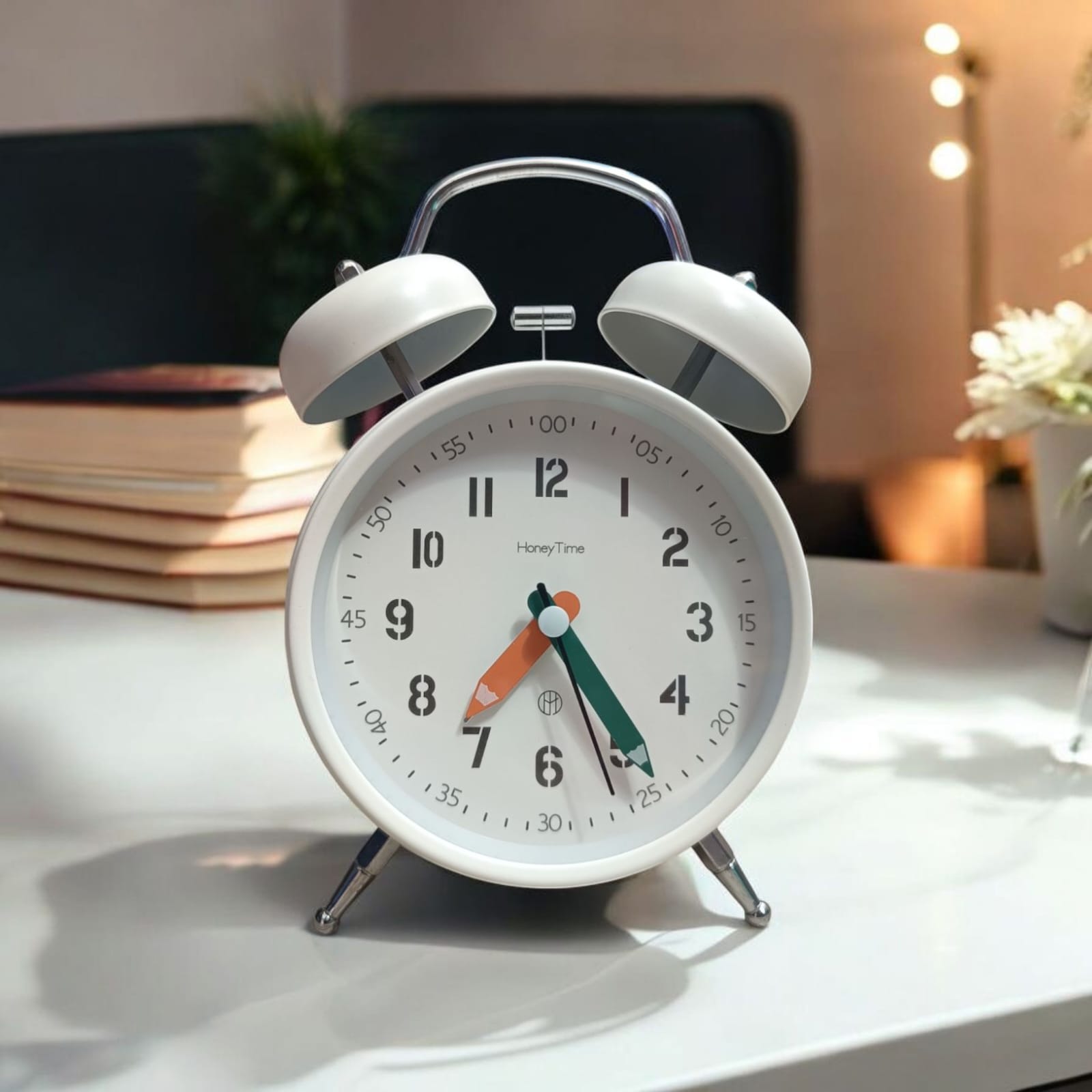 Super Premium Honey time White Clock (TC-227)